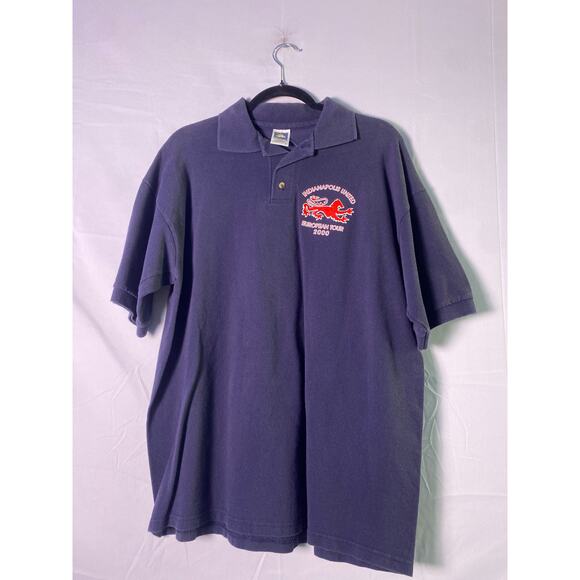 Cotton Deluxe Indianapolis United European Tour 2000 Polo Shirt Men's Size Large - Picture 1 of 2